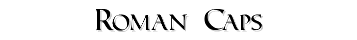 Roman Caps font